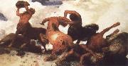 Arnold Bocklin Centaur Fight oil painting artist